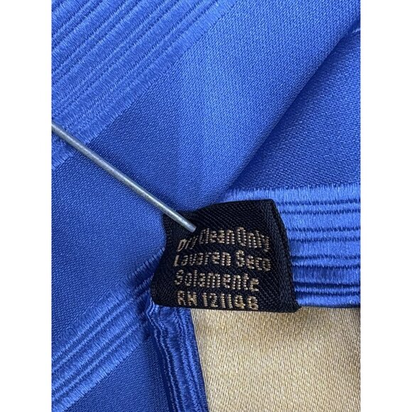 Donald Trump Men's Tie Blue 100% Silk 61" Signature Collection Luxury Striped - Picture 7 of 9